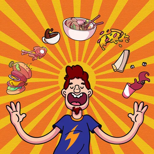 Golosità Marco Damigella Illustrazione cm 60x60 2017