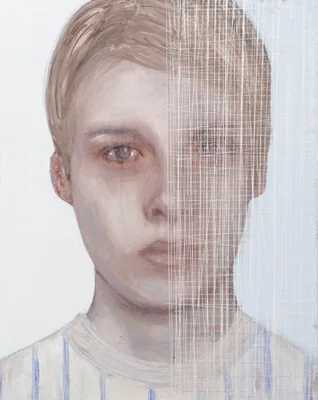 No title "I due bianchi" Silvia Berton 120x120 cm