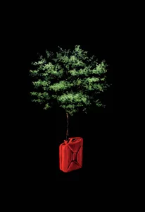 La Natura vince sempre Cristina Mangini Smalto su carta cm 33x48 2018