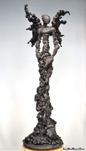 Il Viaggio di Icaro Luca Mirko Maugeri Legno, ferro e poliuretano cm 30x35x35 2016
