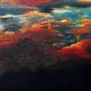 Giochi e riflessi d'acqua Stefania D'amico Olio su tela cm 80x80 2018