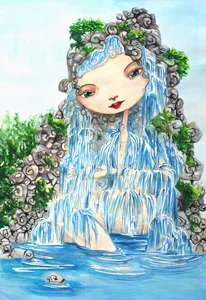 Maya Valeria Porpat Acquarello su carta cm 100x70 2018
