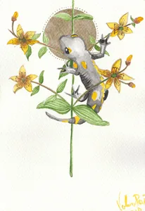 Spiriti Guida 05 Valeria Porpat Acquarello su carta cm 12x17 2018