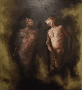 Tremulo esistere Angela Lazazzera Olio su tela 200x200cm 2018